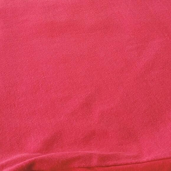 Olsen red linen blend crochet detail v-neck short sleeve t-shirt - Picture 10 of 12